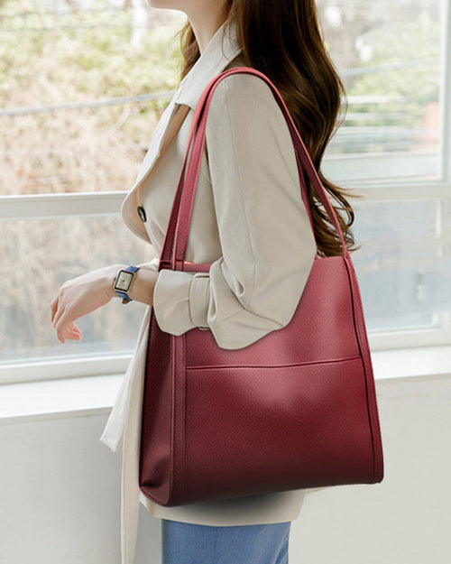 Sac à bandoulière simple de couleur unie