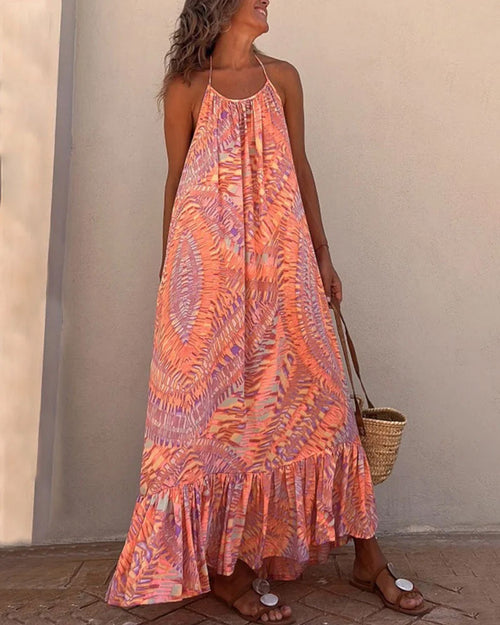 Robe nuisette avec imprimé
