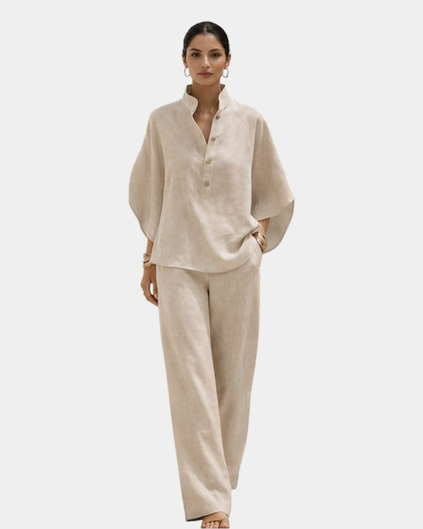 Brune |  Ensemble en coton en deux pièces