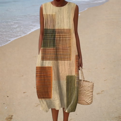 Robe d’Été Confortable Sans Manches