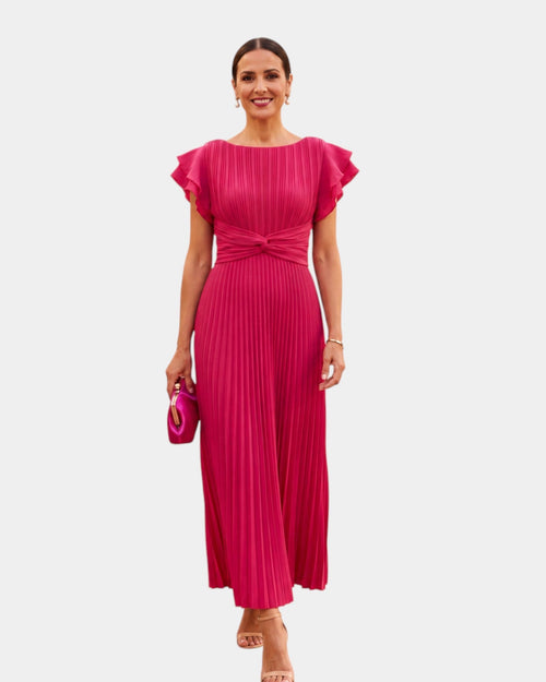 Wiam | Robe maxi plissée élégante