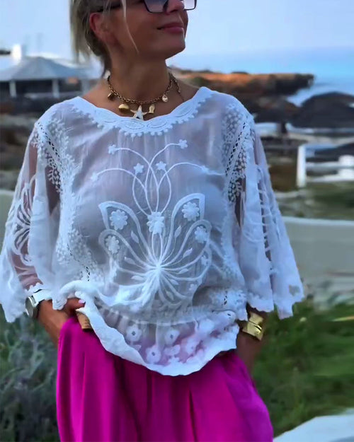 Blouse Unie Tendance