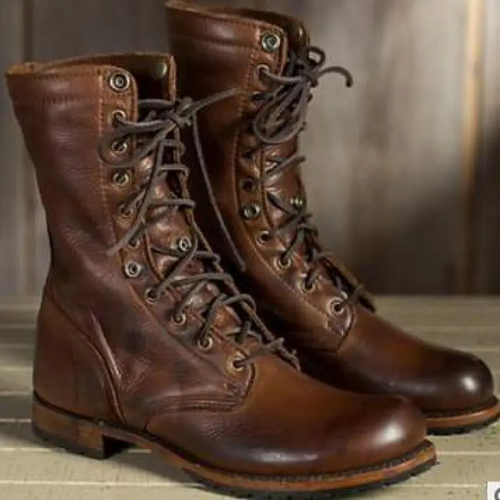 Elara | Bottes plates marron pour femme