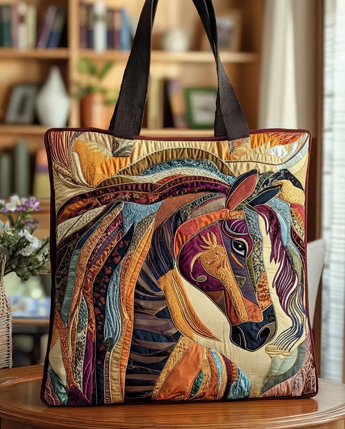 Sac Artisan “Cheval en Mosaïque Multicolore”